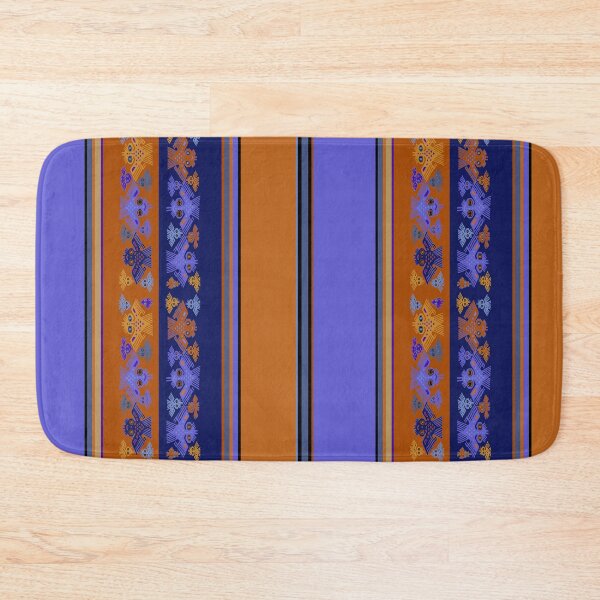 Item preview, Peruvian Inca Pajaros - Large Scale - Orange Violet Navy Yellow designed and sold by Esprit-Mystique.