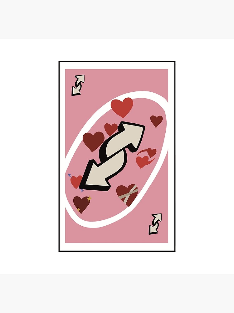 Uno reverse card with love symbol