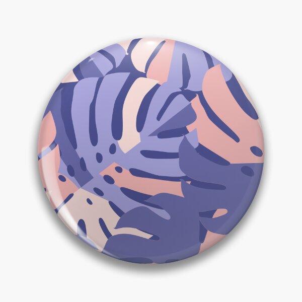 Item preview, Color Block Monstera Leaves - Purple + Pink designed and sold by latheandquill.