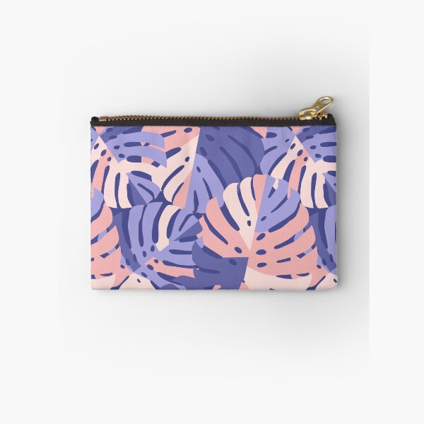 Item preview, Color Block Monstera Leaves - Purple + Pink designed and sold by latheandquill.