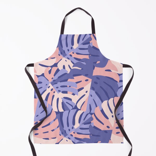 Item preview, Color Block Monstera Leaves - Purple + Pink designed and sold by latheandquill.