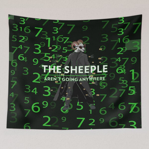 Item preview, Red Pilled Sheeple Cyber Hacker designed and sold by BlackSheepEllis.