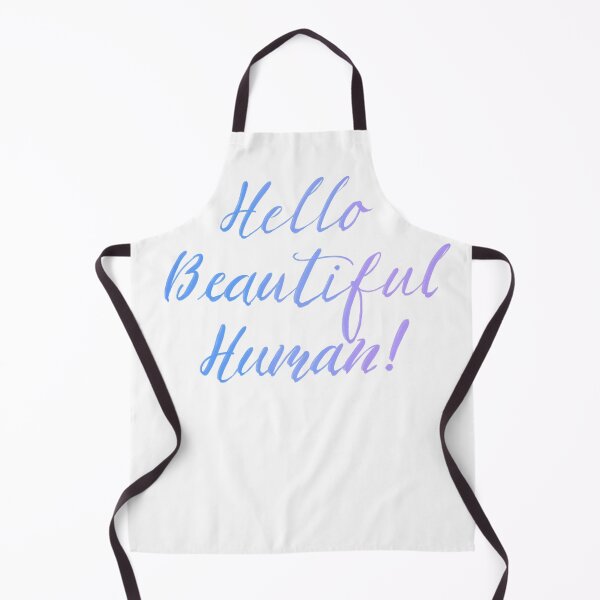 Item preview, Hello Beautiful Human! Blue designed and sold by TheBarefootMom.