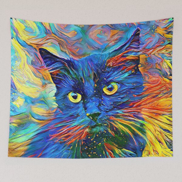 Item preview, DeepStyle abstraction cat designed and sold by blackhalt.