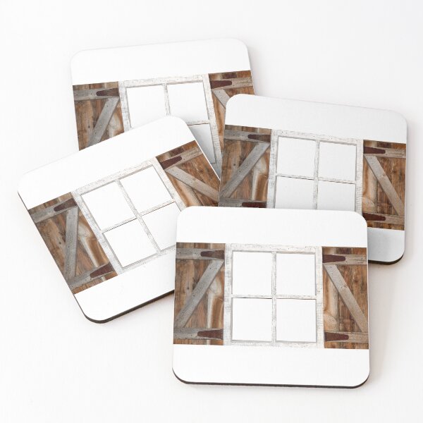 Item preview, white window and barn wood shutters, reclaimed wood designed and sold by Stephanie  Skeem.