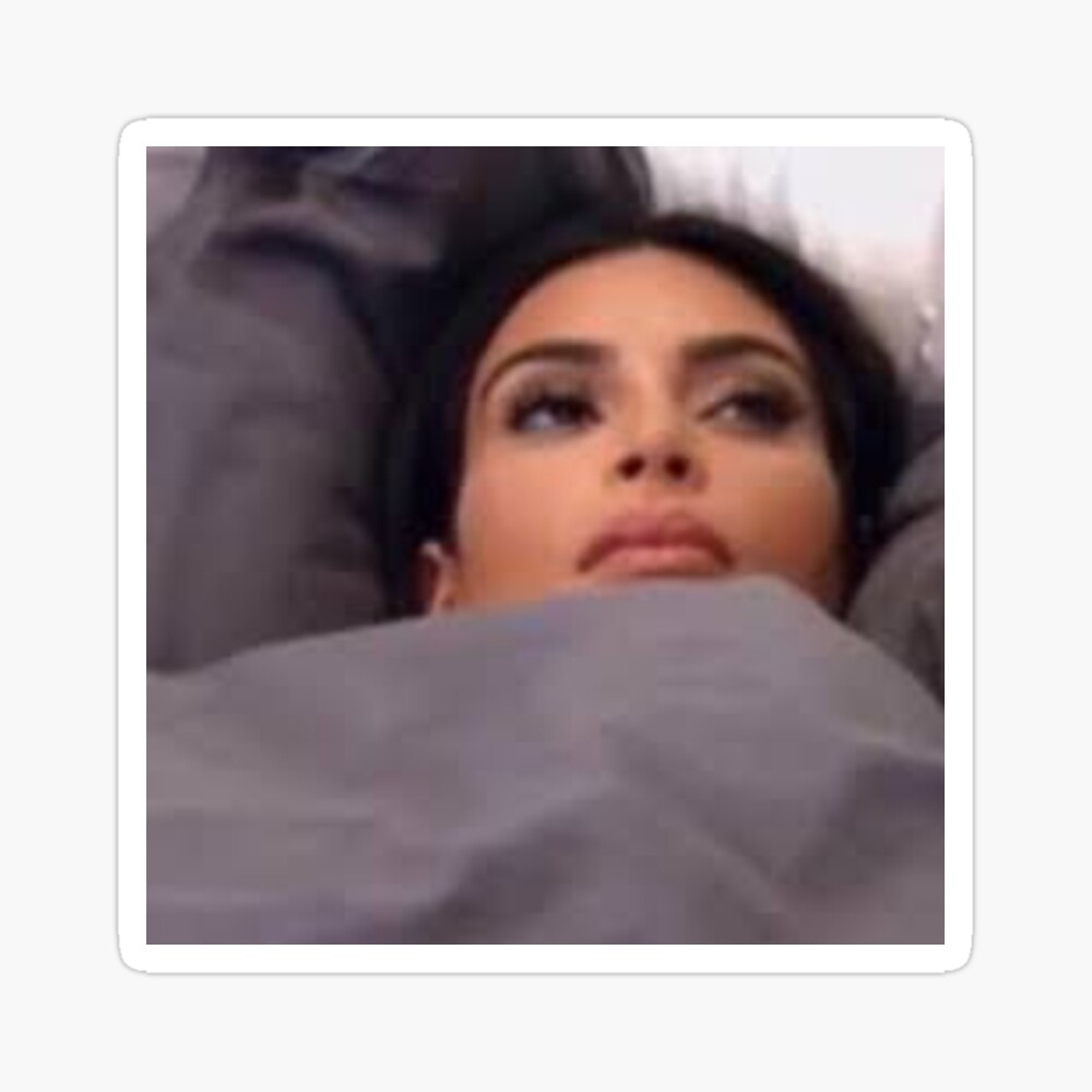 Kim k in bed | Sticker