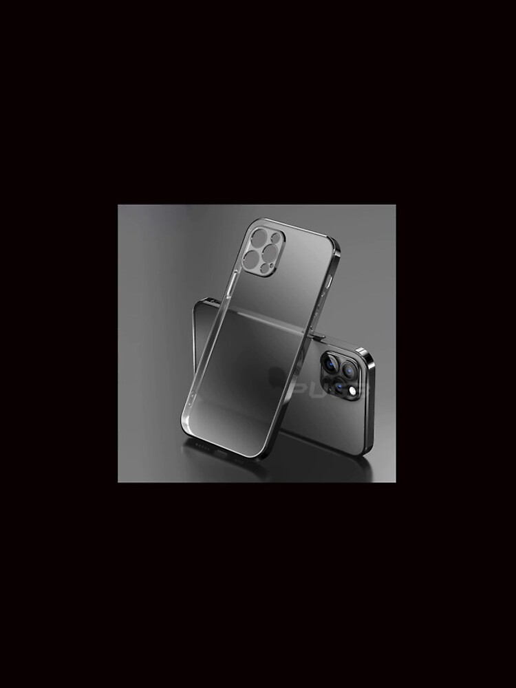 Luxury Square Frame Plating Clear Phone Case for iPhone 12 11 