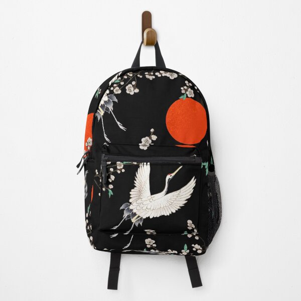 Item preview, Traditional Japanese crane with plum blossom seamless pattern designed and sold by Tema EL.