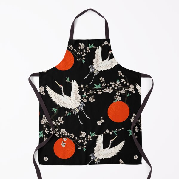 Item preview, Traditional Japanese crane with plum blossom seamless pattern  designed and sold by Tema EL.
