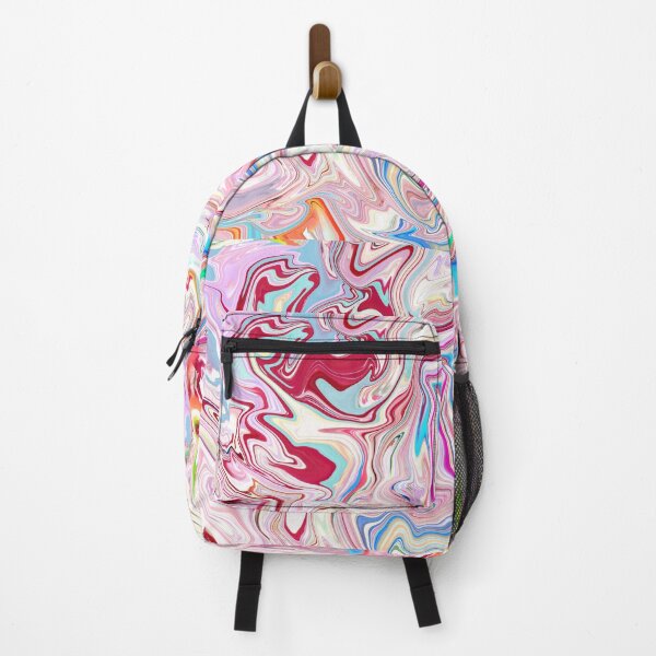 Item preview, Pink Rainbow Abstract Marble Print designed and sold by MeghanVirginia.