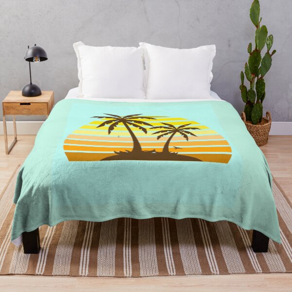 Item preview, Retro sunset tropical island #2 designed and sold by NatureArtUK.