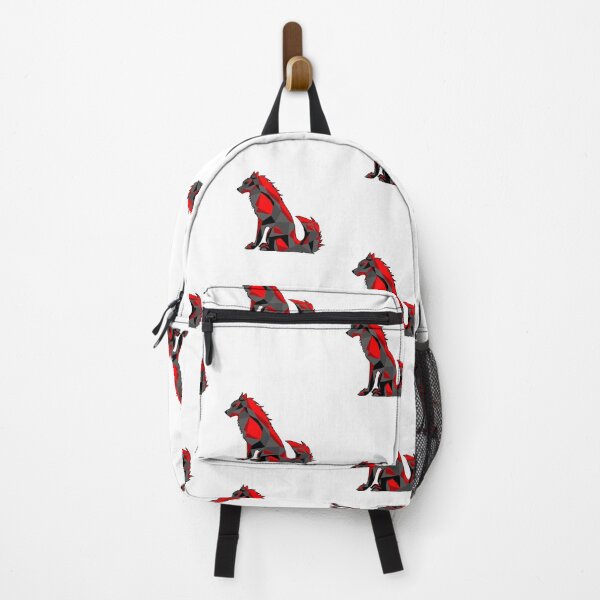 Item preview, Black & Red Geometric Wolf designed and sold by Starthouse.