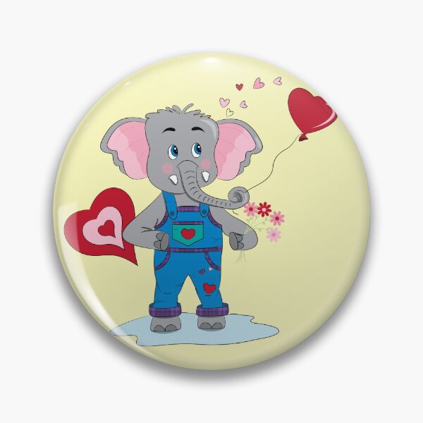 Item preview, Cartoon Elephant Spreading Some Love designed and sold by iCraftCafe.