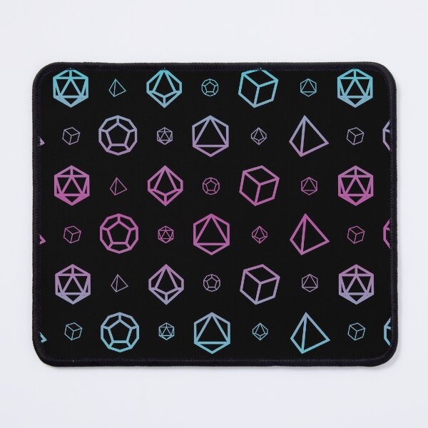 Item preview, RPG Dice Set Pattern - Pink & Blue Neon Gradient designed and sold by SqrlStudios.