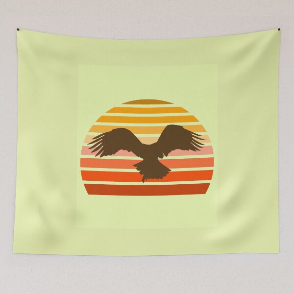 Item preview, Retro sunset eagle designed and sold by NatureArtUK.