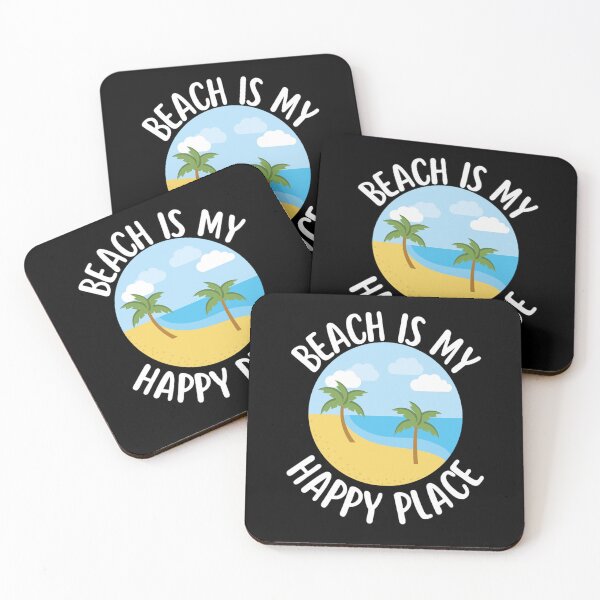 Item preview, Beach Happy Place Typography Beach Quotes For Happiness designed and sold by chetan786.