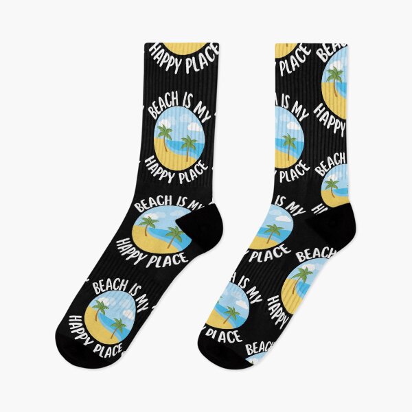 Item preview, Beach Happy Place Typography Beach Quotes For Happiness designed and sold by chetan786.