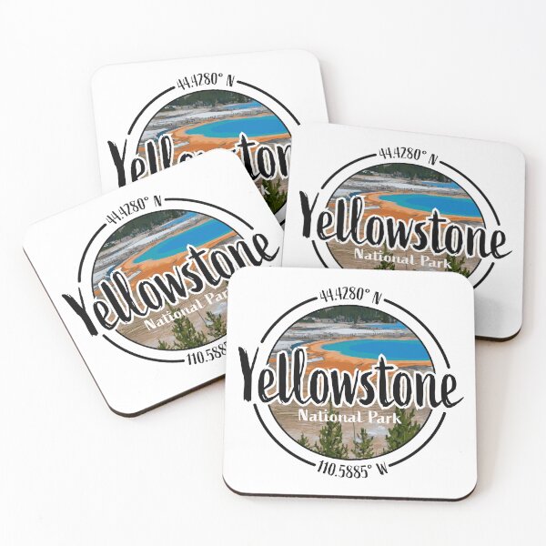 Item preview, Yellowstone Design with Latitude and Longitude designed and sold by Redneck Designs.