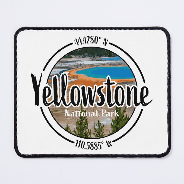 Item preview, Yellowstone Design with Latitude and Longitude designed and sold by Redneck Designs.