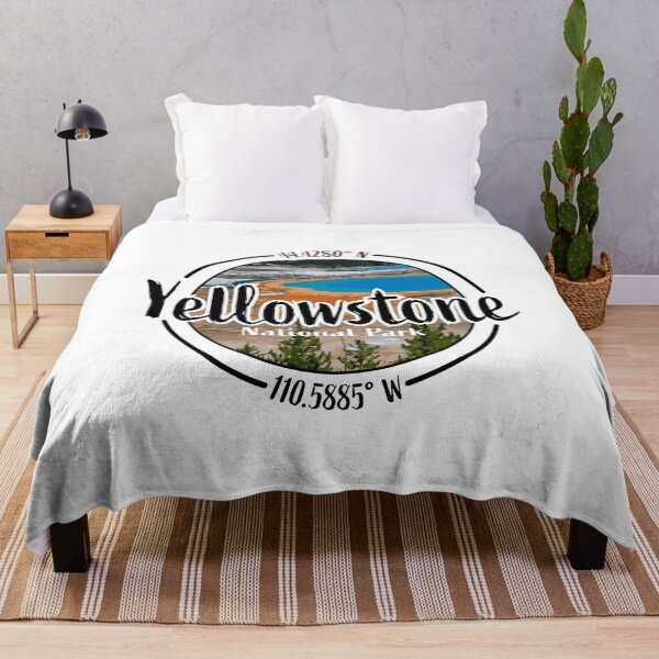 Item preview, Yellowstone Design with Latitude and Longitude designed and sold by Redneck Designs.