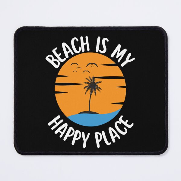 Item preview, Beach Happy Place Typography Beach Quotes For Happiness designed and sold by chetan786.