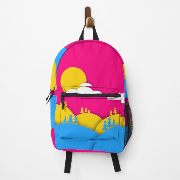 Item preview, Pansexual Pride Flag Art Landscape Paper Cut Out designed and sold by cashewdays.