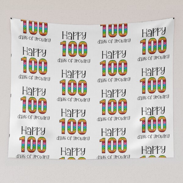 Item preview, Happy 100 Days of Growing I 100th Day of School designed and sold by younghopes.