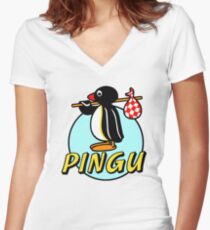 Penguin NUT Women's Fitted V-Neck T-Shirt