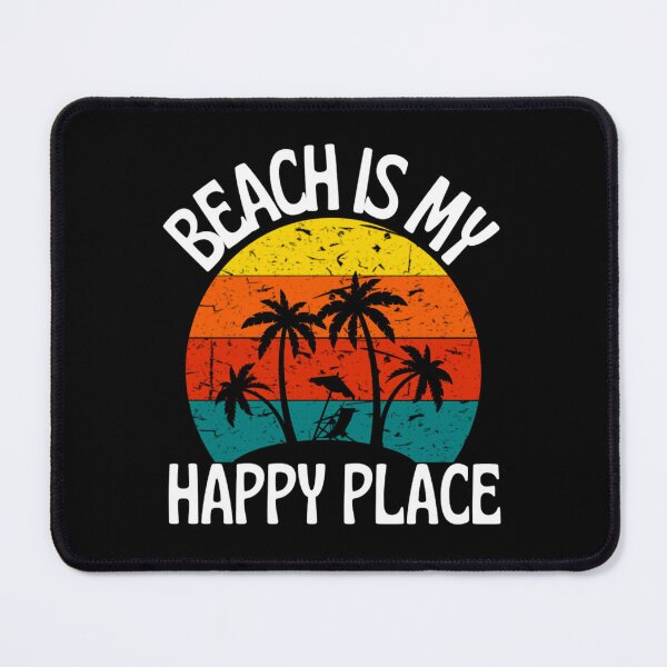 Item preview, Beach Happy Place Typography Beach Quotes For Happiness designed and sold by chetan786.