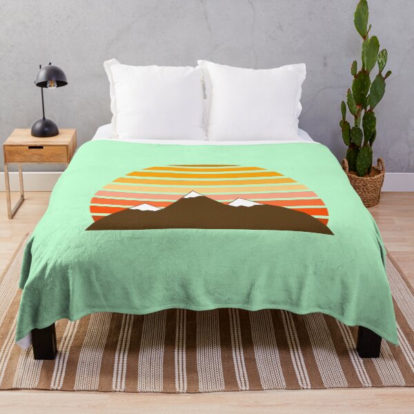 Item preview, Retro sunset mountain designed and sold by NatureArtUK.
