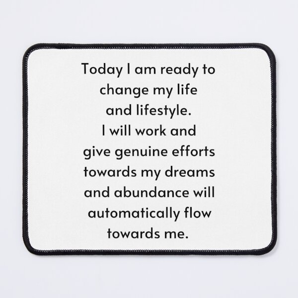 Item preview, I Am Ready To Change My Life - Manifest Abundance designed and sold by Manifest-Life.