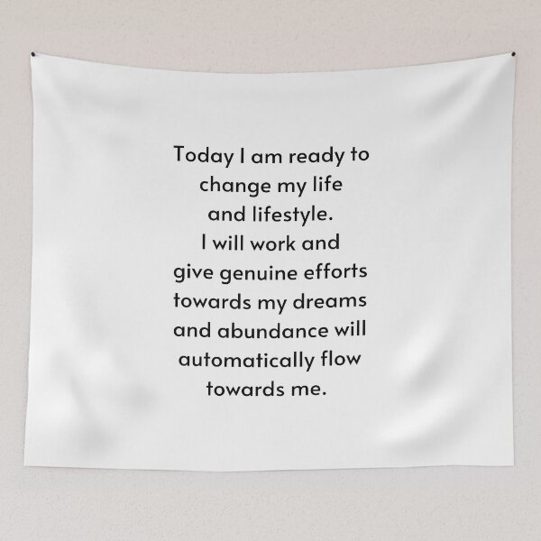 Item preview, I Am Ready To Change My Life - Manifest Abundance designed and sold by Manifest-Life.