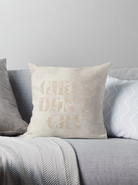 Girls Don#39;t Cry Logo Pillow Red