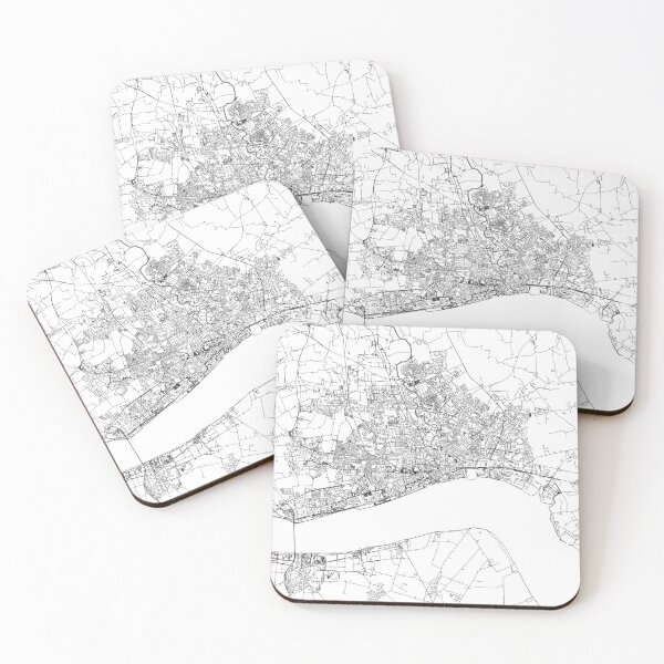 Item preview, Hull White Map designed and sold by multiplicitymap.