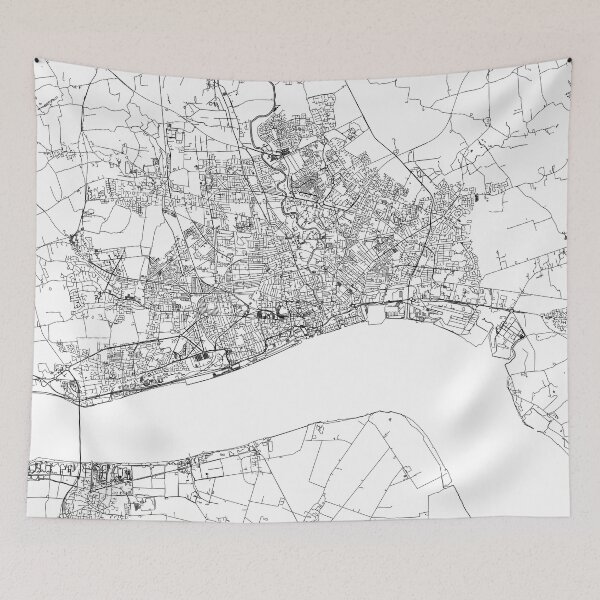 Item preview, Hull White Map designed and sold by multiplicitymap.