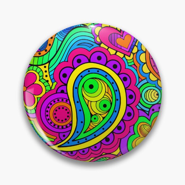 Item preview, Abstract hand drawn Psychedelic  Tie Dye Boho Art designed and sold by Alondra.