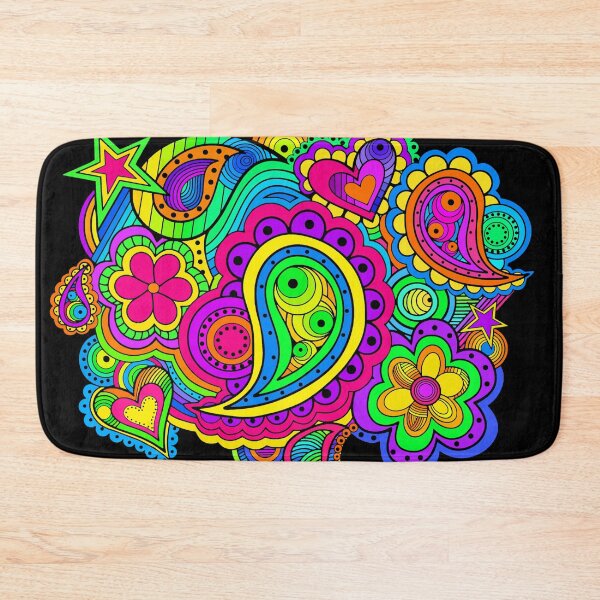 Item preview, Abstract hand drawn Psychedelic  Tie Dye Boho Art designed and sold by Alondra.