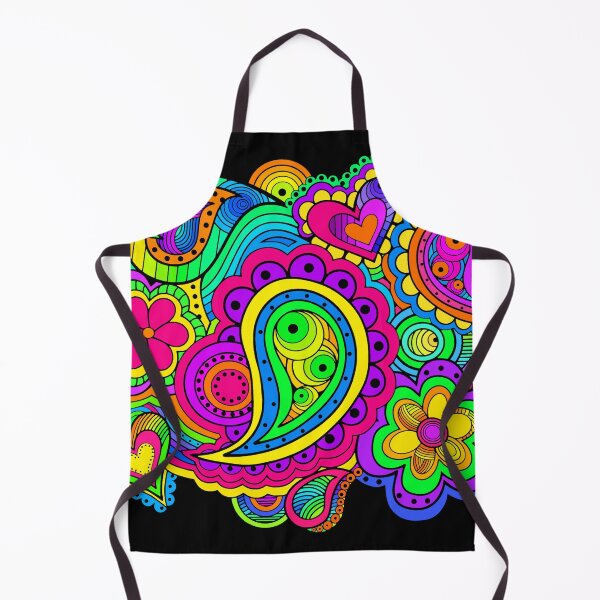 Item preview, Abstract hand drawn Psychedelic Tie Dye Boho Art designed and sold by Alondra.
