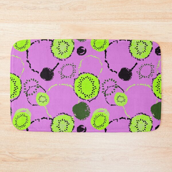 Item preview, Kiwi Fruit Lime-Green Pattern On Pink designed and sold by DEC02.