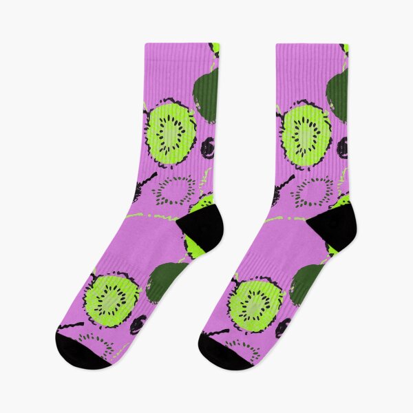 Item preview, Kiwi Fruit Lime-Green Pattern On Pink designed and sold by DEC02.