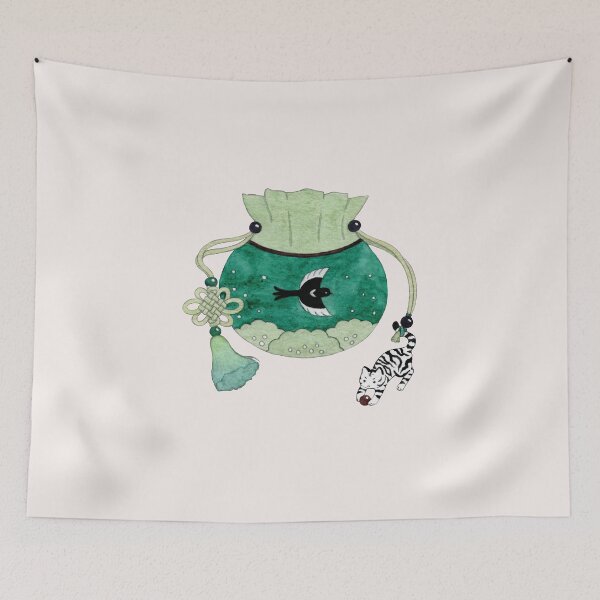 Item preview, Happy Lunar New Year; Korean Lucky Pouch ("Bokjumeoni") designed and sold by mooonhannah.