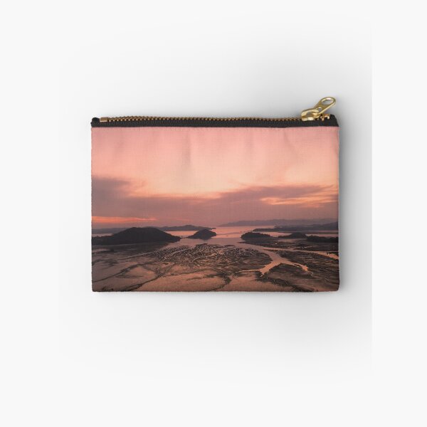 Item preview,   Beautiful Sunset on the mudflats of Jungsan-ri, Goheung, South Korea's southern coast,captured by drone designed and sold by human8891.
