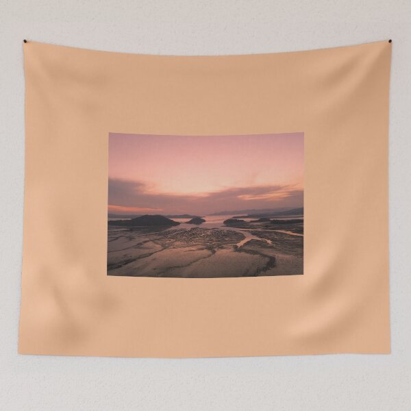 Item preview,   Beautiful Sunset on the mudflats of Jungsan-ri, Goheung, South Korea's southern coast,captured by drone designed and sold by human8891.