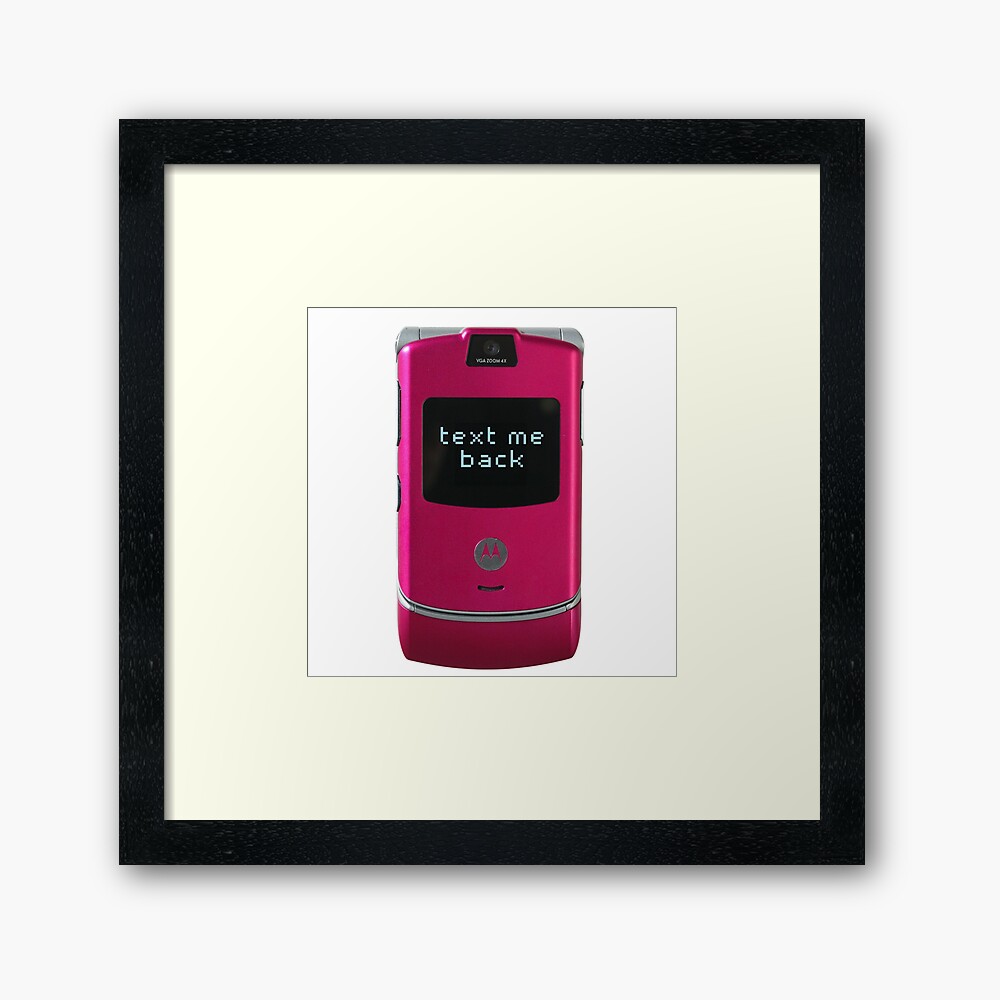 pink flip phone 2000s aesthetics Photographic Print for Sale by