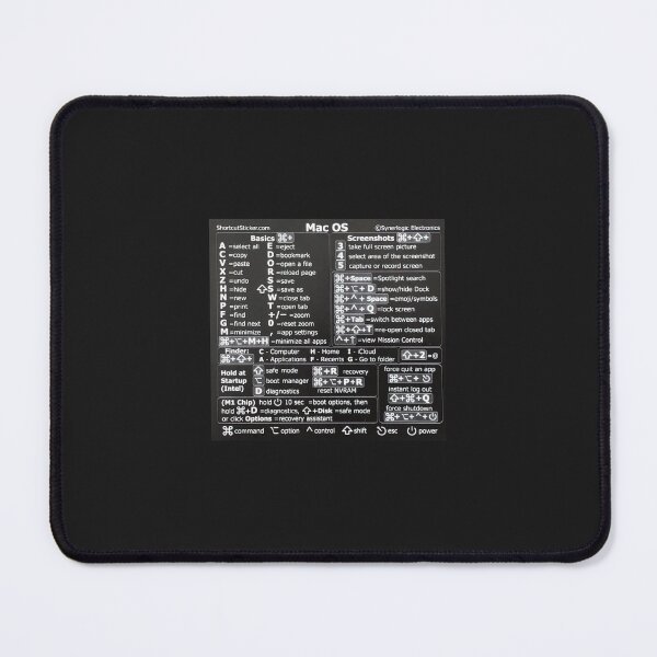 Item preview, Black MAC OS Shortcuts designed and sold by greatachilles.