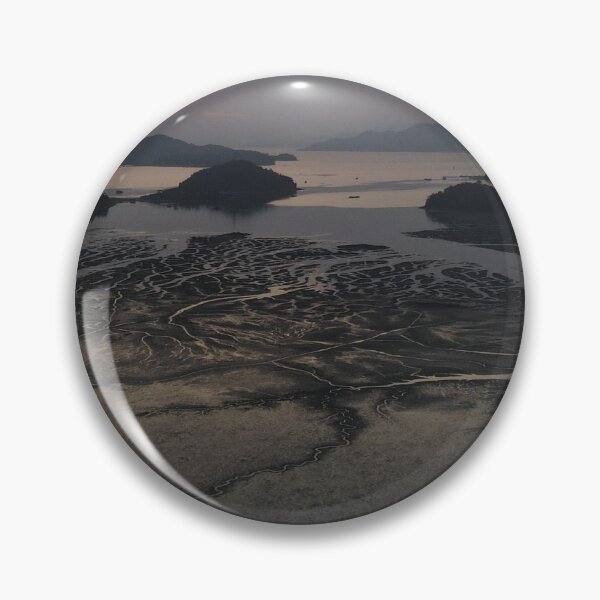 Item preview, Beautiful Sunset on the mudflats of Jungsan-ri, Goheung, South Korea's southern coast,captured by drone designed and sold by human8891.