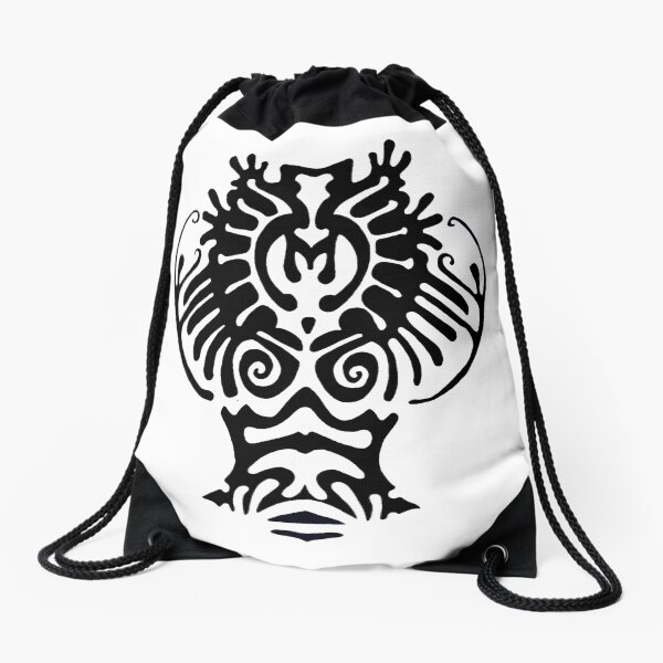 This is a cracy deer Drawstring Bag