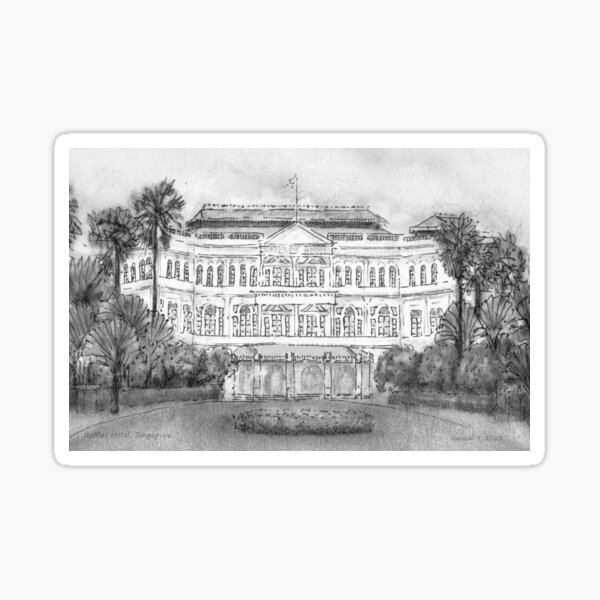Artikel-Vorschau von Raffles Hotel, Singapur 2022, designt und verkauft von gordonartist1.