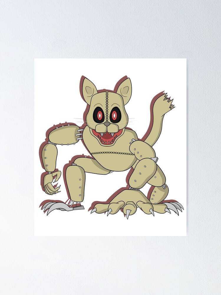 Monster Cat - Five Nights at Candy's 3 Poster for Sale by Fugitoid537