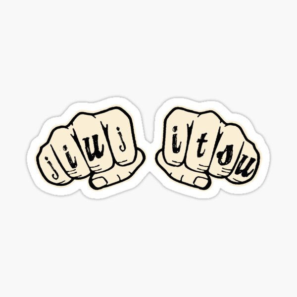 Jiu jitsu Knuckle Tattoo - BJJ & Jiu-jitsu Sticker